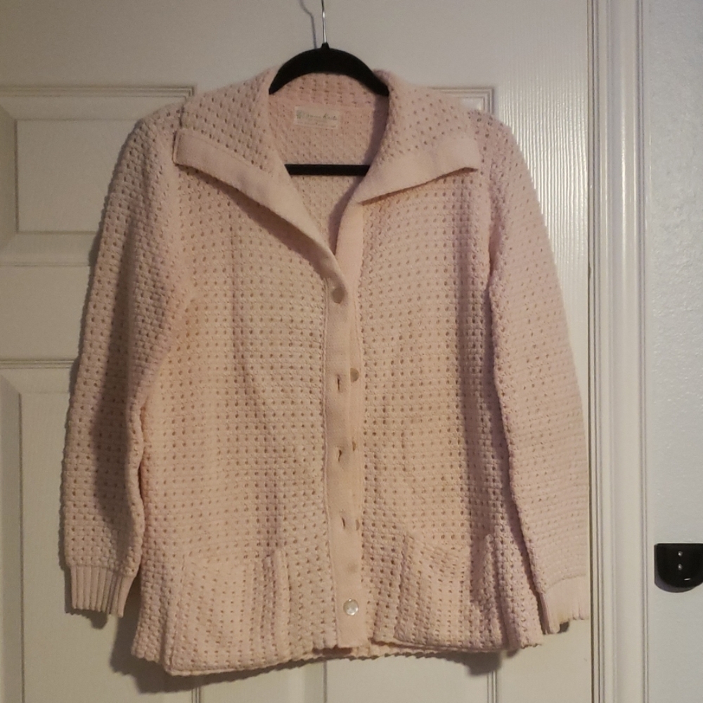 1960s pink sweater M to XL